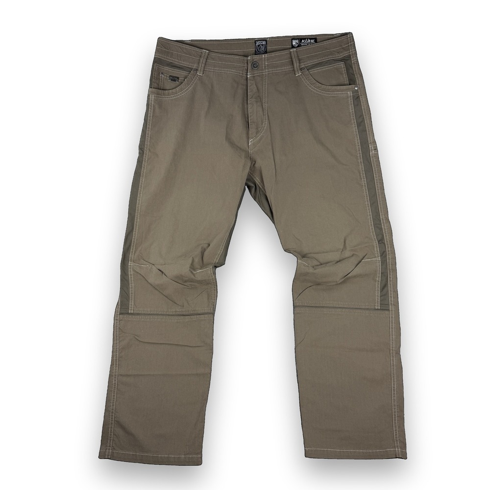 Kuhl Radikl Tech Pants 38x31 Olive Brown Hiking Outdoor Stretch Gorpcore Enduro